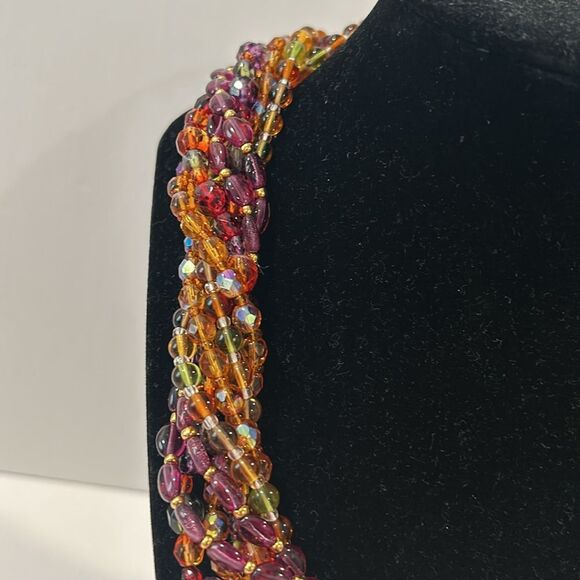 NWT Joan Rivers Czech Glass Bead Necklaces Gold
Tone Clasp Signed Vintage - Picture 3 of 12